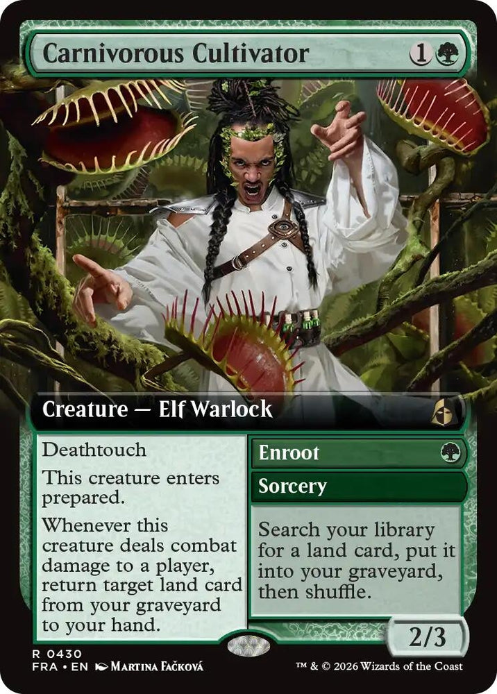 Image for Carnivorous Cultivator (Extended Art) (430) [Reality Fracture] (FRA) - Magic: The Gathering