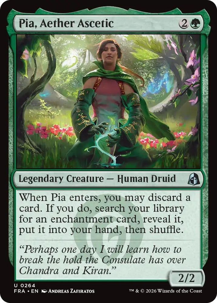 Image for Pia, Aether Ascetic (264) [Reality Fracture] (FRA) - Magic: The Gathering