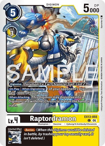 Image for Raptordramon [Chivalrous XIII] (EX-13) - Digimon Card Game