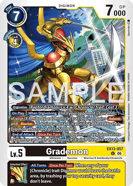 Image for Grademon [Chivalrous XIII] (EX-13) - Digimon Card Game