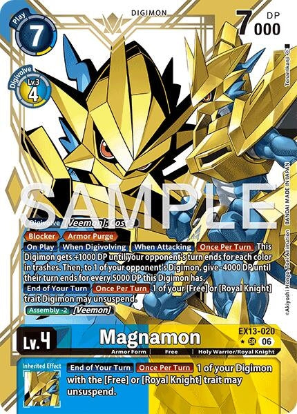 Image for Magnamon (Alternate Art) [Chivalrous XIII] (EX-13) - Digimon Card Game