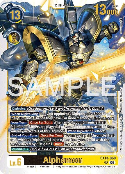 Image for Alphamon [Chivalrous XIII] (EX-13) - Digimon Card Game