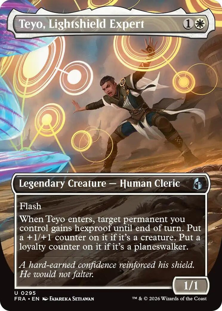 Image for Teyo, Lightshield Expert (Borderless) (295) [Reality Fracture] (FRA) - Magic: The Gathering