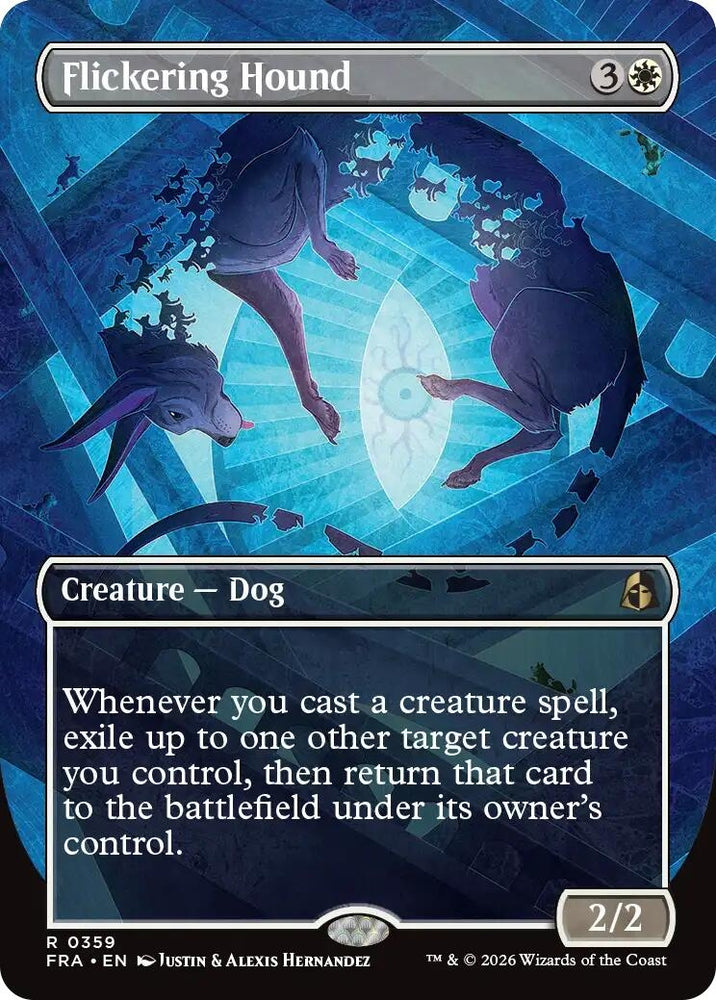 Image for Flickering Hound (Borderless) (359) [Reality Fracture] (FRA) - Magic: The Gathering