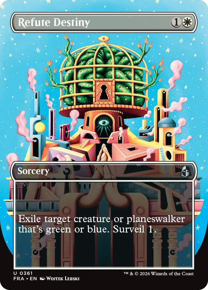 Image for Refute Destiny (Borderless) (361) [Reality Fracture] (FRA) - Magic: The Gathering