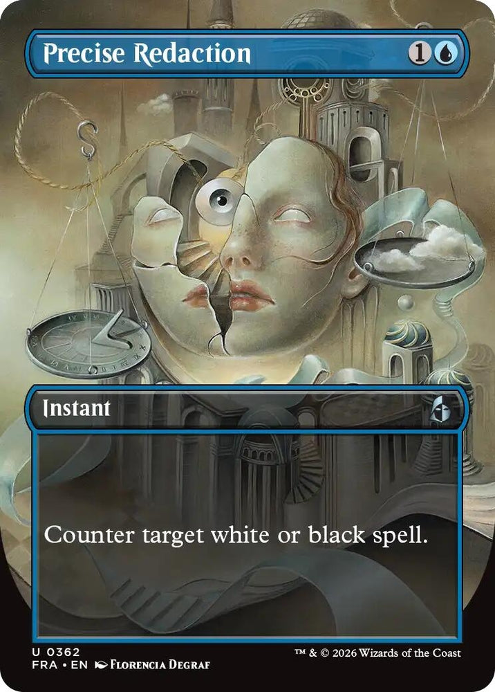 Image for Precise Redaction (Borderless) (362) [Reality Fracture] (FRA) - Magic: The Gathering