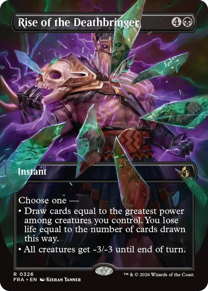 Image for Rise of the Deathbringer (Borderless) (326) [Reality Fracture] (FRA) - Magic: The Gathering