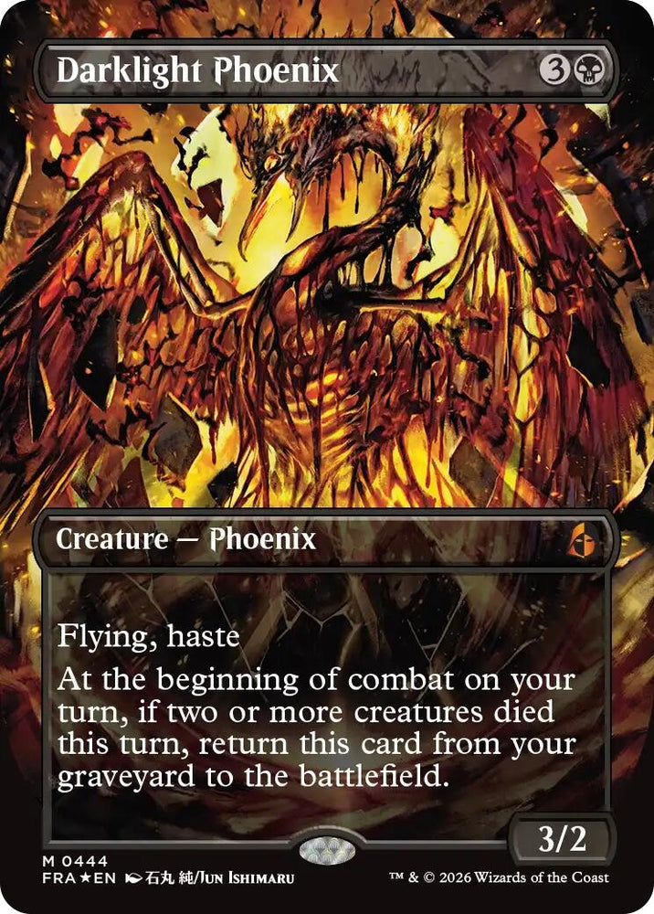 Image for Darklight Phoenix (Borderless) (0444) (444) [Reality Fracture] (FRA) - Magic: The Gathering