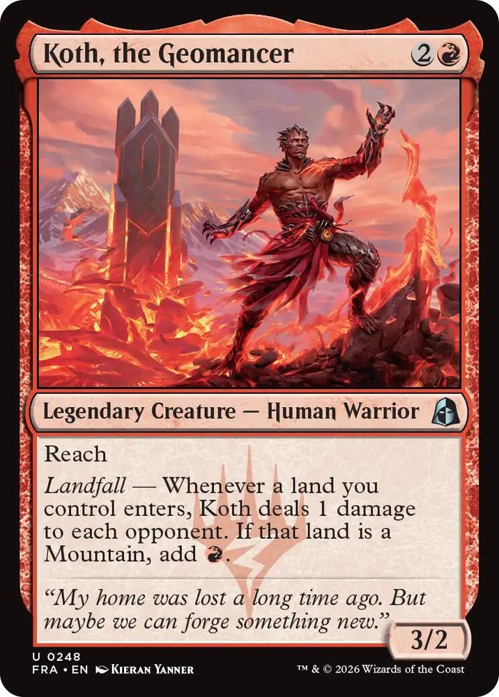 Image for Koth, the Geomancer (248) [Reality Fracture] (FRA) - Magic: The Gathering