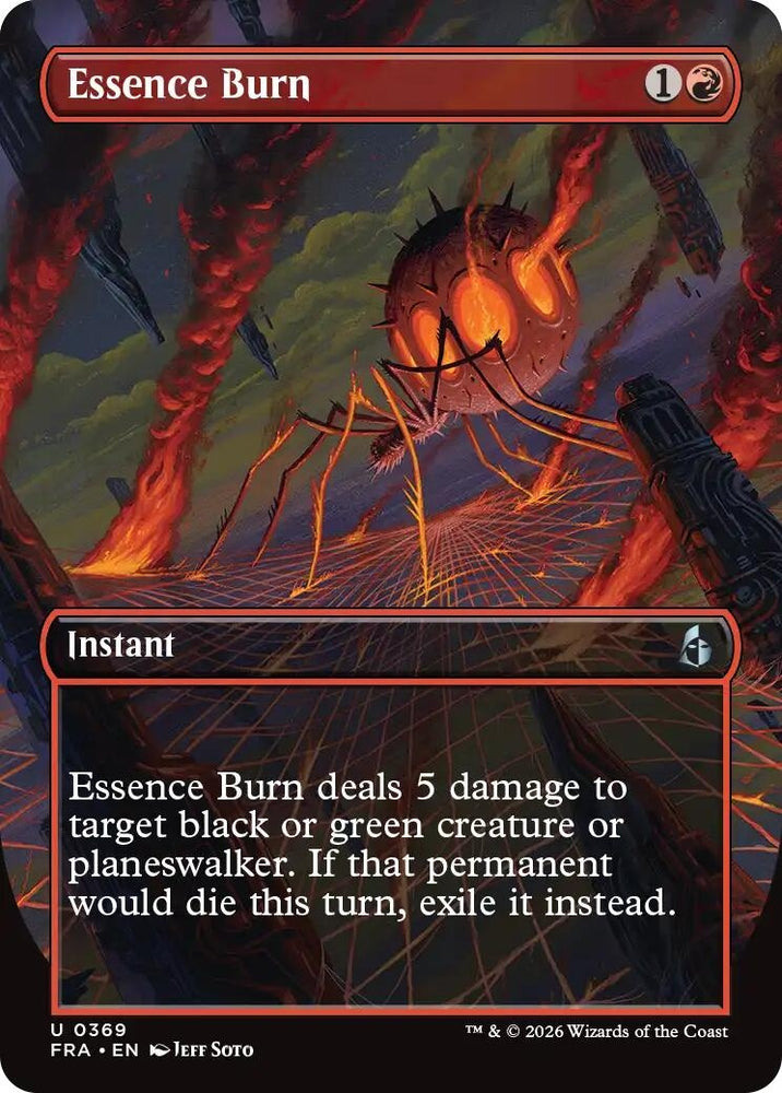 Image for Essence Burn (Borderless) (369) [Reality Fracture] (FRA) - Magic: The Gathering