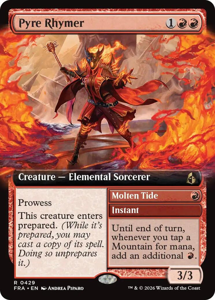 Image for Pyre Rhymer (Extended Art) (429) [Reality Fracture] (FRA) - Magic: The Gathering
