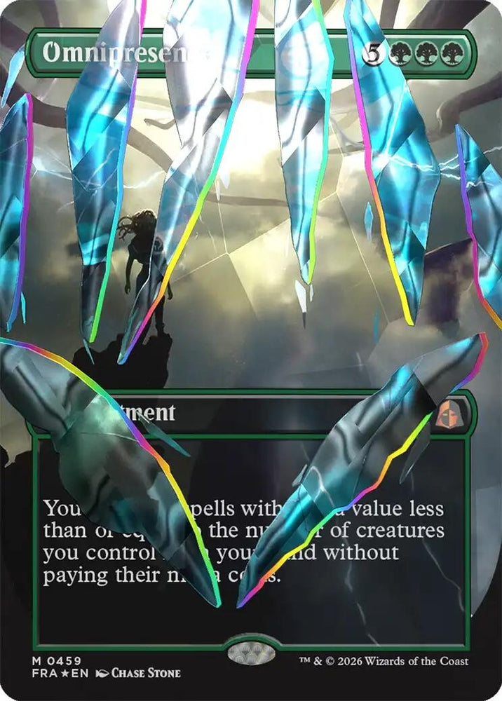 Image for Omnipresence (Borderless) (Facet Foil) (0459) (459) [Reality Fracture] (FRA) - Magic: The Gathering
