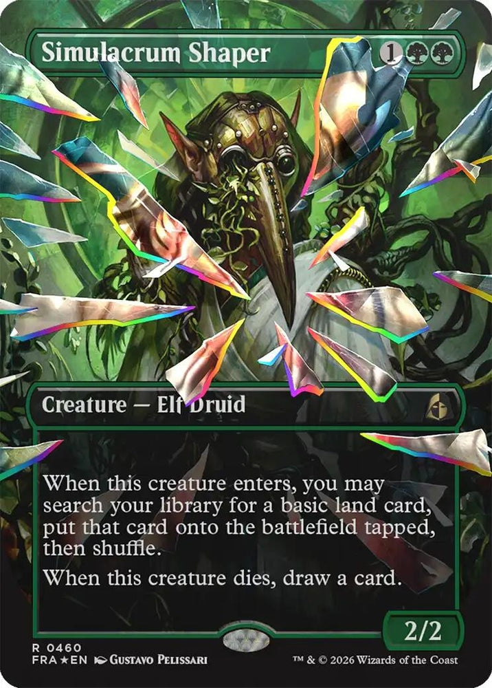 Image for Simulacrum Shaper (Borderless) (Facet Foil) (460) [Reality Fracture] (FRA) - Magic: The Gathering