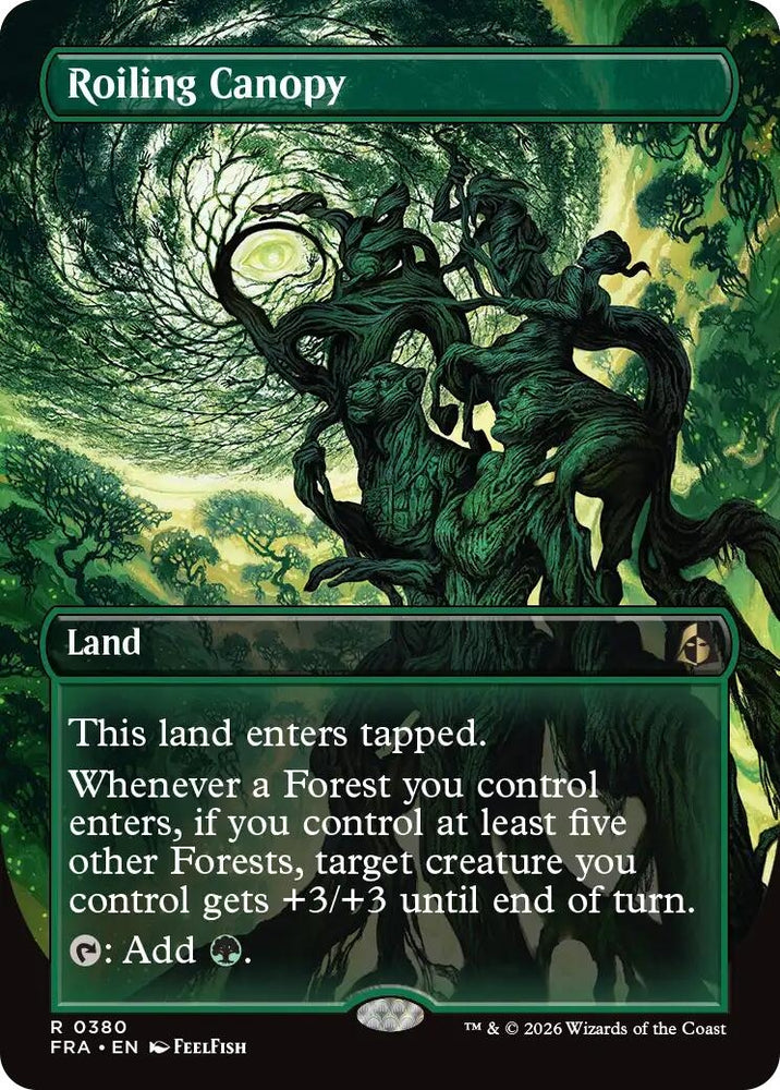 Image for Roiling Canopy (Borderless) (380) [Reality Fracture] (FRA) - Magic: The Gathering
