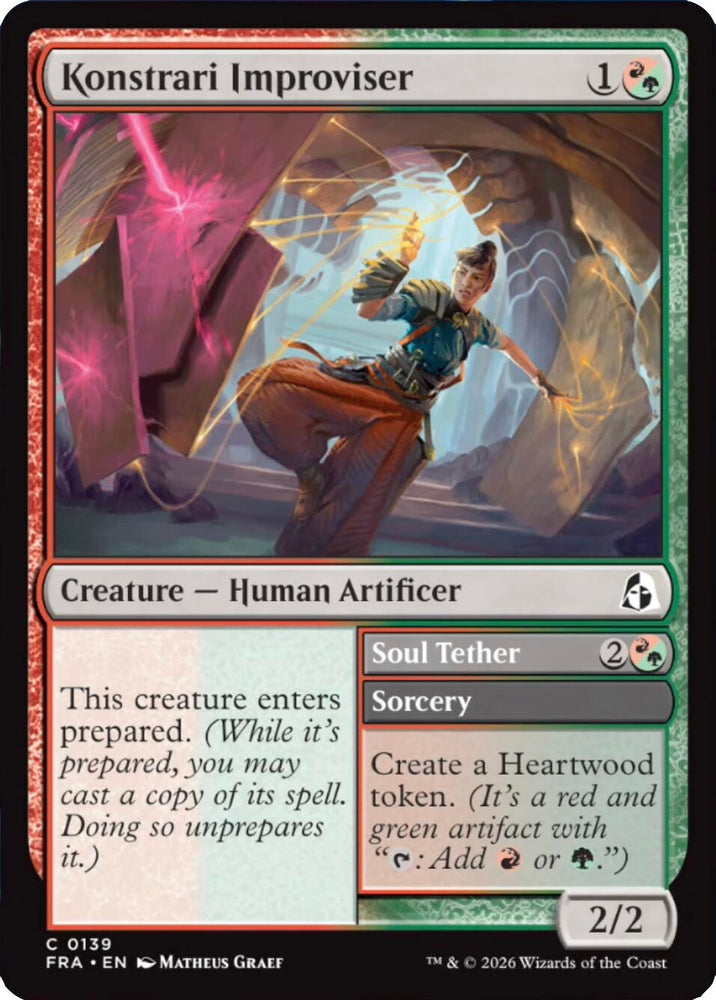 Image for Konstrari Improviser (139) [Reality Fracture] (FRA) - Magic: The Gathering