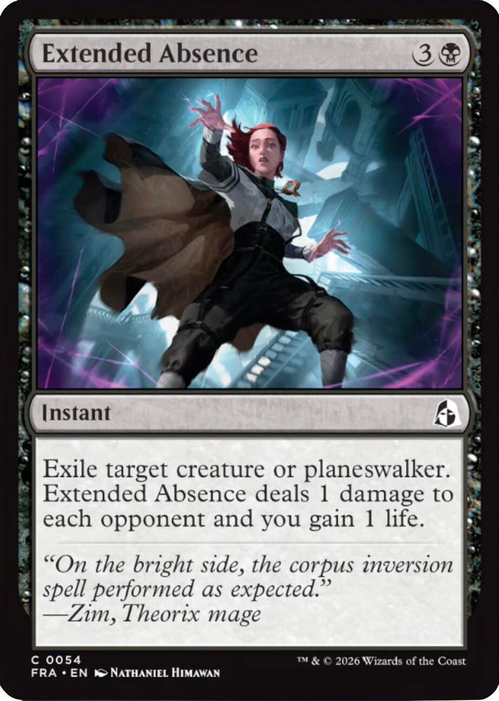 Image for Extended Absence (54) [Reality Fracture] (FRA) - Magic: The Gathering