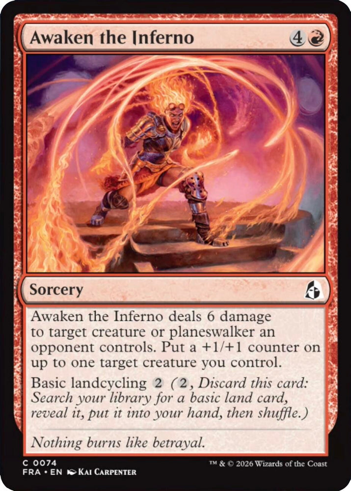 Image for Awaken the Inferno (74) [Reality Fracture] (FRA) - Magic: The Gathering