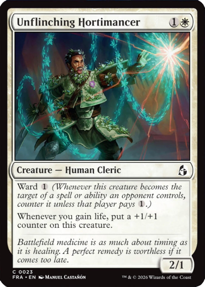 Image for Unflinching Hortimancer (23) [Reality Fracture] (FRA) - Magic: The Gathering