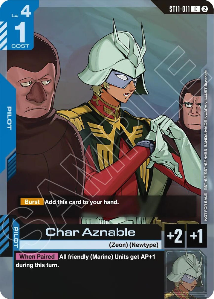 Image for Char Aznable (ST11-ST14 Release Event) [Gundam Promotional Cards] (GCG-PR) - Gundam Card Game