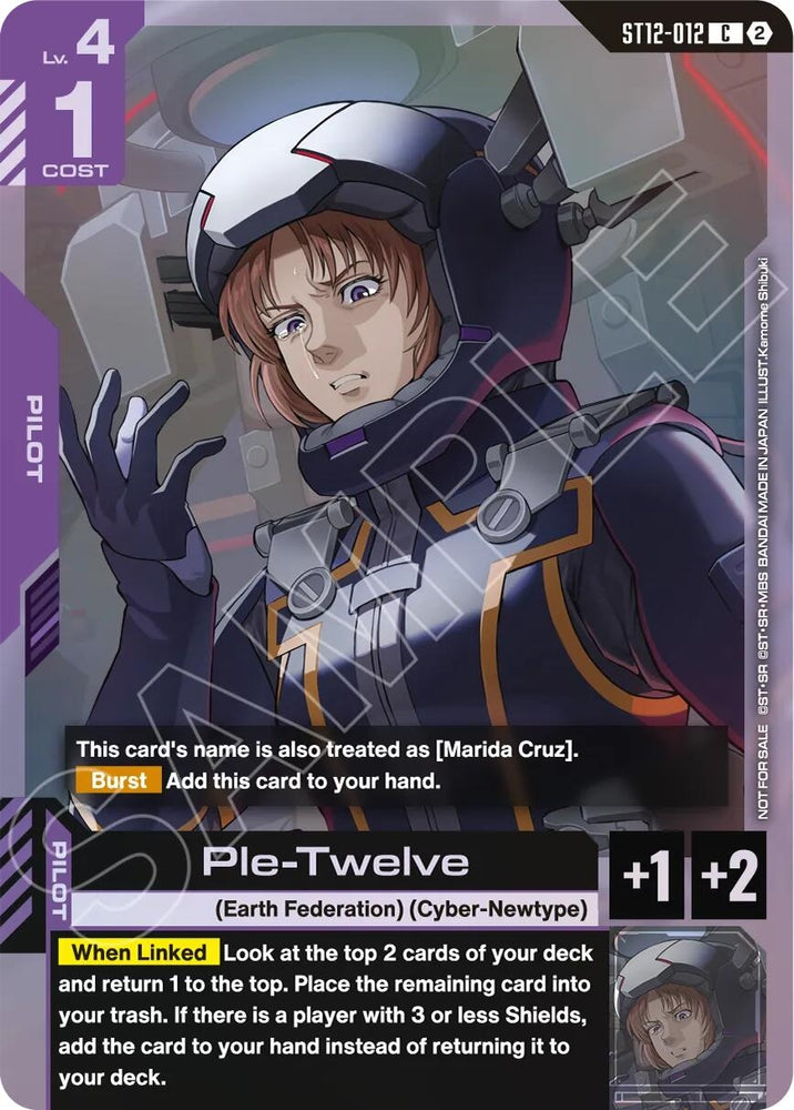 Image for Ple-Twelve (ST11-ST14 Release Event) [Gundam Promotional Cards] (GCG-PR) - Gundam Card Game