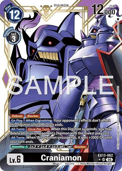 Image for Craniamon (Alternate Art) [Chivalrous XIII] (EX-13) - Digimon Card Game