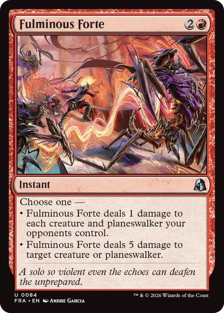 Image for Fulminous Forte (84) [Reality Fracture] (FRA) - Magic: The Gathering
