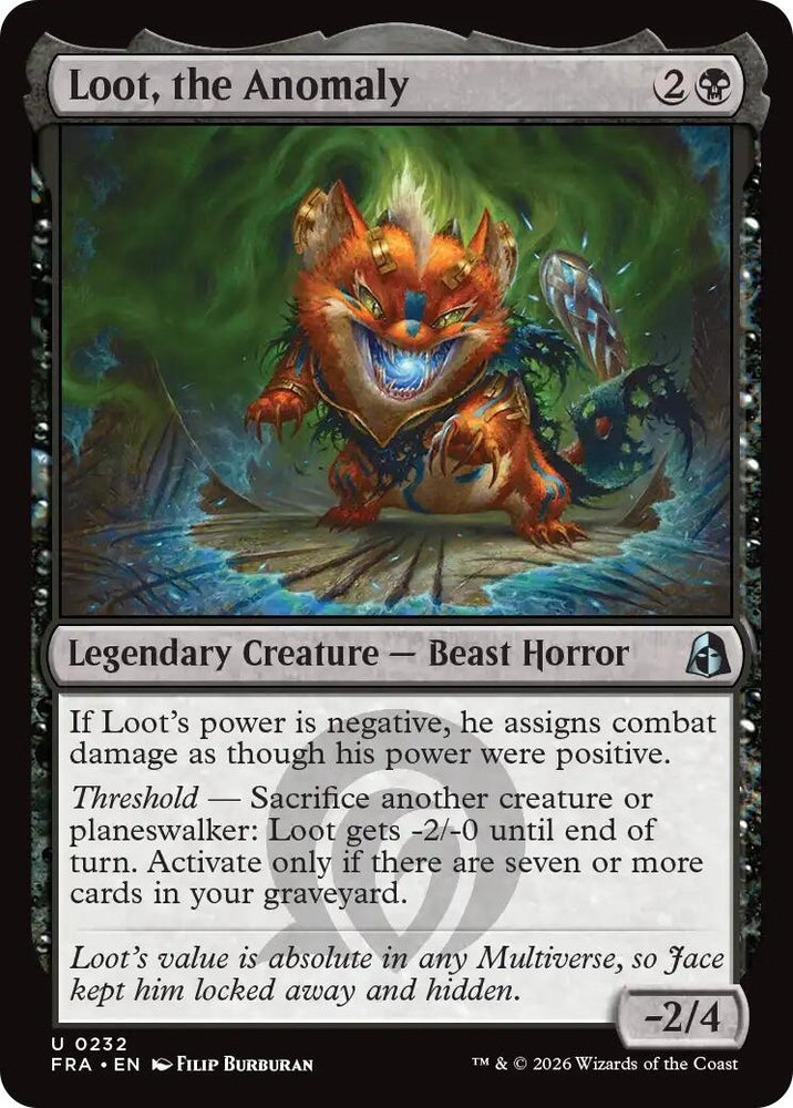 Image for Loot, the Anomaly (232) [Reality Fracture] (FRA) - Magic: The Gathering