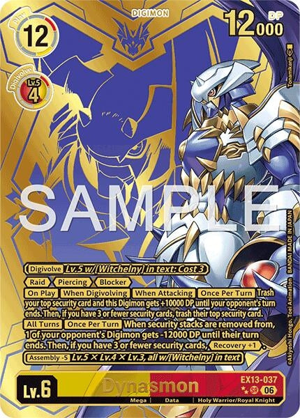 Image for Dynasmon (Rare Pull) [Chivalrous XIII] (EX-13) - Digimon Card Game