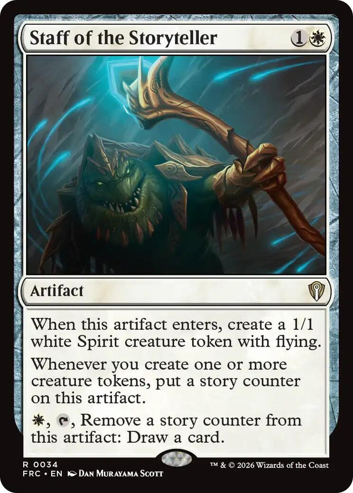 Image for Staff of the Storyteller [Commander: Reality Fracture] (FRC) - Magic: The Gathering