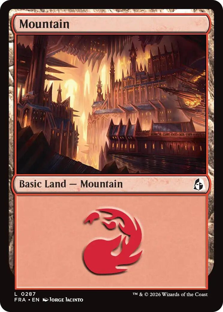 Image for Mountain (0287) (287) [Reality Fracture] (FRA) - Magic: The Gathering