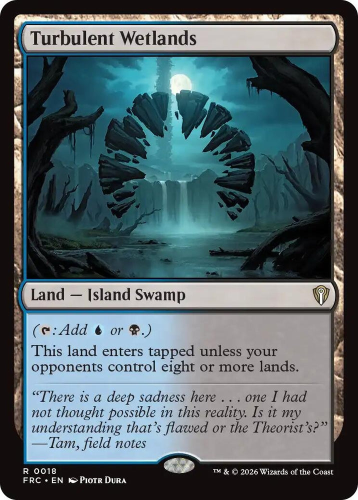 Image for Turbulent Wetlands [Commander: Reality Fracture] (FRC) - Magic: The Gathering