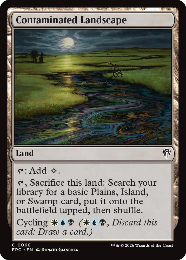 Image for Contaminated Landscape [Commander: Reality Fracture] (FRC) - Magic: The Gathering