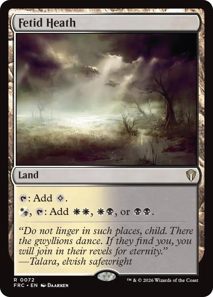 Image for Fetid Heath [Commander: Reality Fracture] (FRC) - Magic: The Gathering
