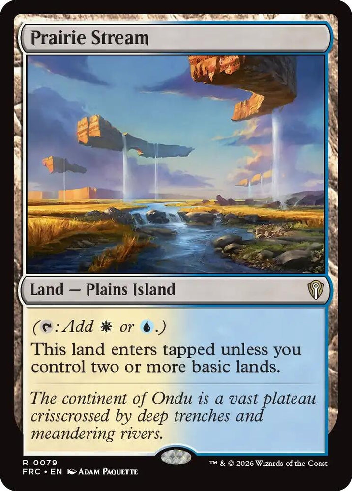 Image for Prairie Stream [Commander: Reality Fracture] (FRC) - Magic: The Gathering