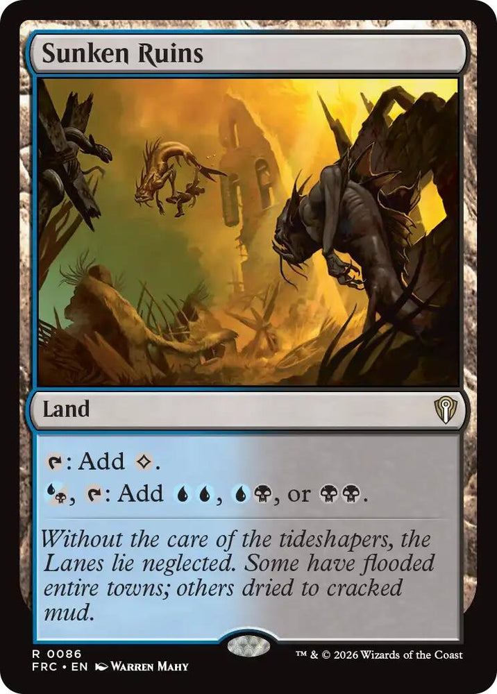 Image for Sunken Ruins [Commander: Reality Fracture] (FRC) - Magic: The Gathering