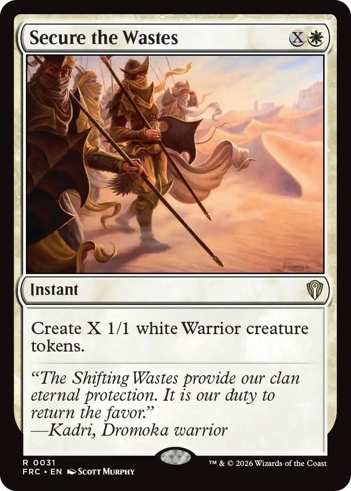 Image for Secure the Wastes [Commander: Reality Fracture] (FRC) - Magic: The Gathering