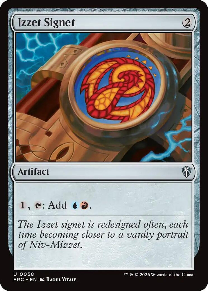 Image for Izzet Signet [Commander: Reality Fracture] (FRC) - Magic: The Gathering