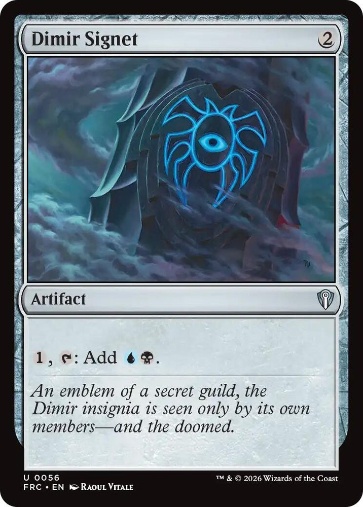 Image for Dimir Signet [Commander: Reality Fracture] (FRC) - Magic: The Gathering