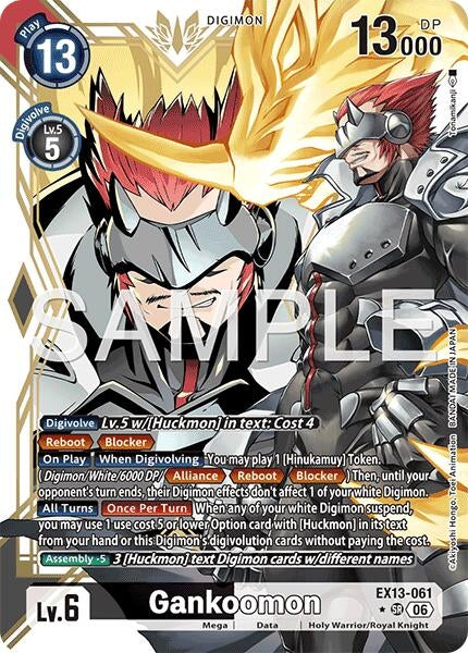 Image for Gankoomon (Alternate Art) [Chivalrous XIII] (EX-13) - Digimon Card Game