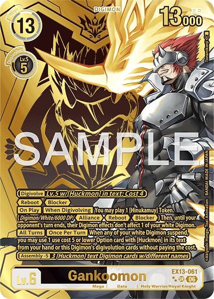 Image for Gankoomon (Rare Pull) [Chivalrous XIII] (EX-13) - Digimon Card Game