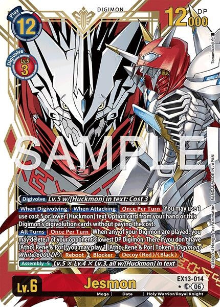 Image for Jesmon (Alternate Art) [Chivalrous XIII] (EX-13) - Digimon Card Game