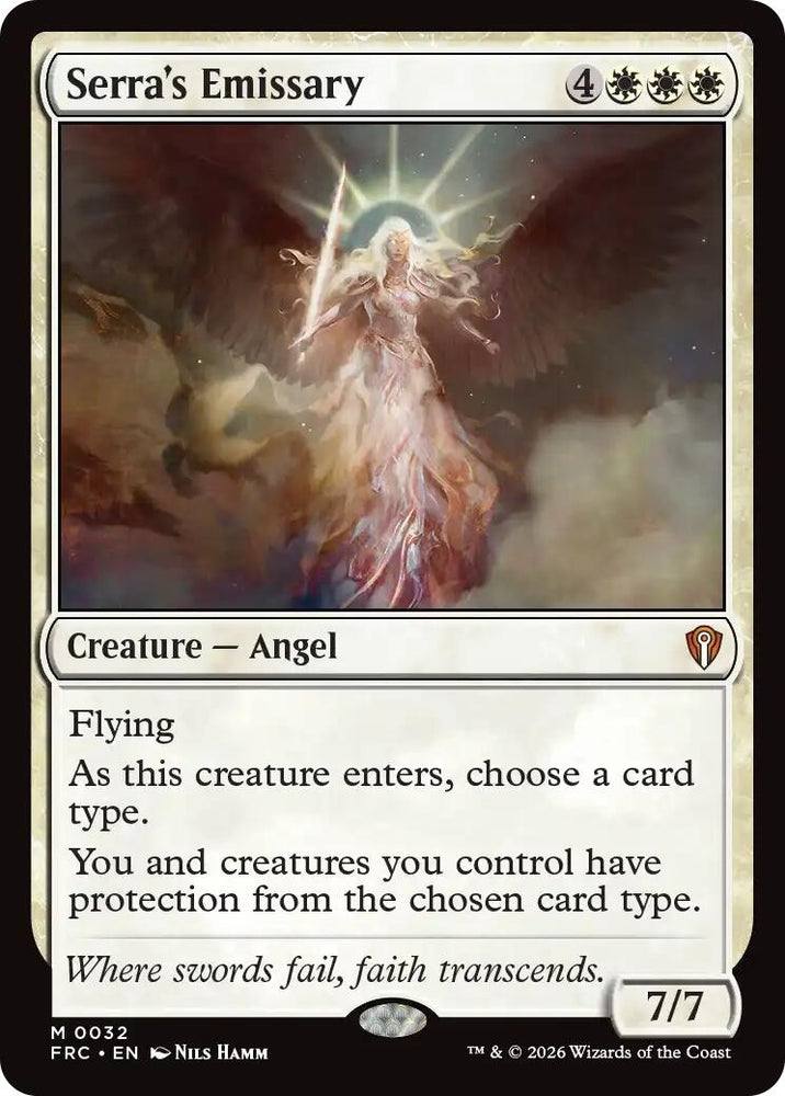Image for Serra's Emissary [Commander: Reality Fracture] (FRC) - Magic: The Gathering