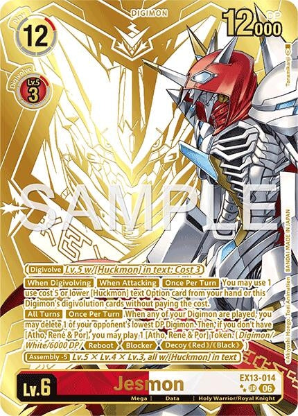 Image for Jesmon (Rare Pull) [Chivalrous XIII] (EX-13) - Digimon Card Game