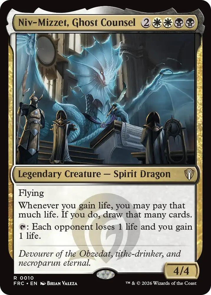 Image for Niv-Mizzet, Ghost Counsel [Commander: Reality Fracture] (FRC) - Magic: The Gathering