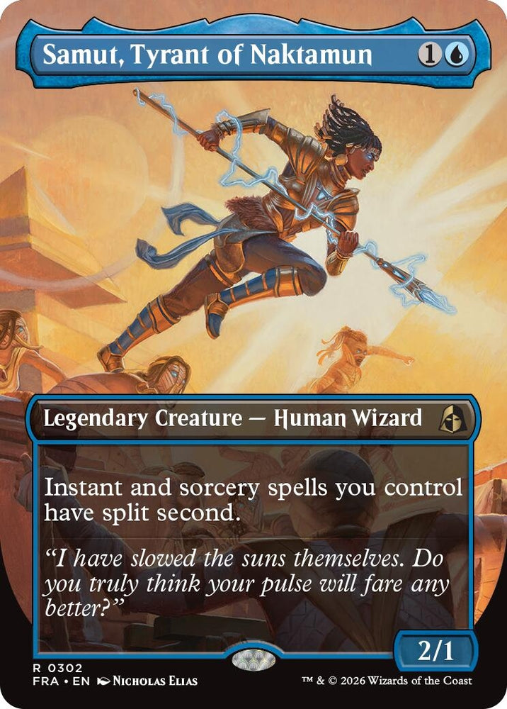 Image for Samut, Tyrant of Naktamun (Borderless) (302) [Reality Fracture] (FRA) - Magic: The Gathering