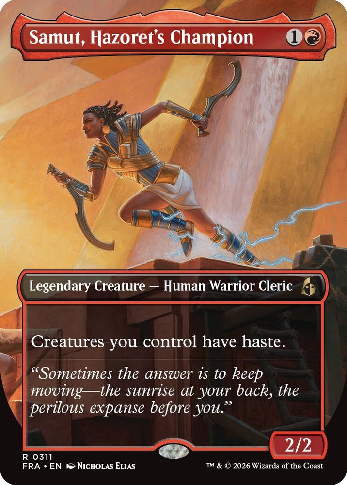 Image for Samut, Hazoret's Champion (Borderless) (311) [Reality Fracture] (FRA) - Magic: The Gathering