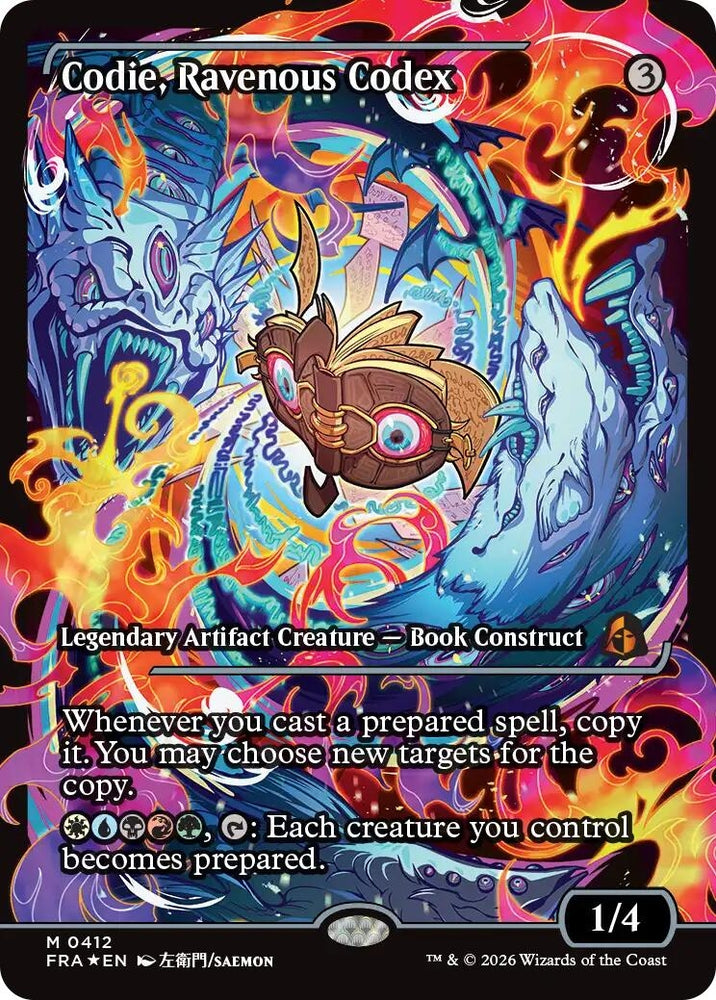 Image for Codie, Ravenous Codex (Showcase) (412) [Reality Fracture] (FRA) - Magic: The Gathering