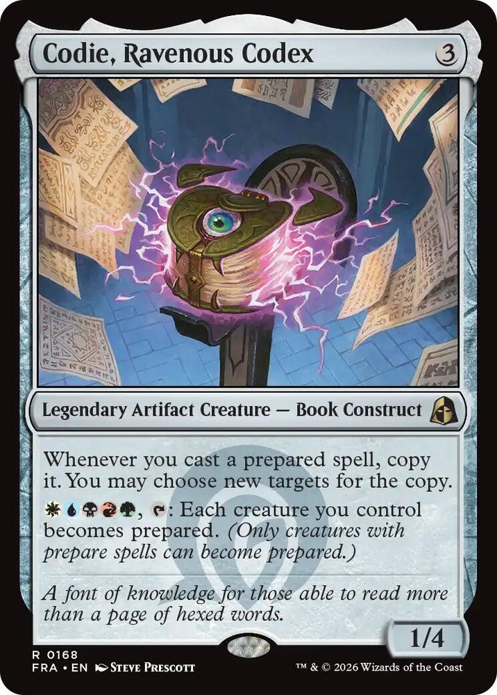 Image for Codie, Ravenous Codex (168) [Reality Fracture] (FRA) - Magic: The Gathering