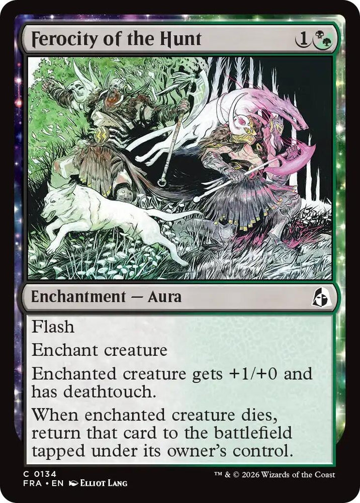 Image for Ferocity of the Hunt (134) [Reality Fracture] (FRA) - Magic: The Gathering