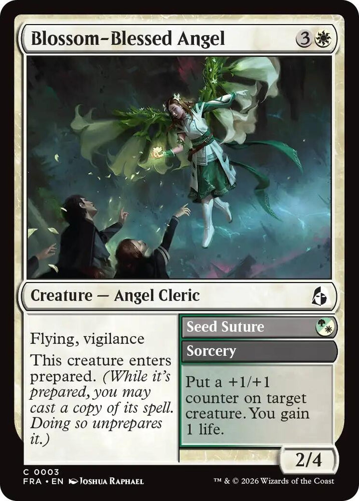 Image for Blossom-Blessed Angel (3) [Reality Fracture] (FRA) - Magic: The Gathering